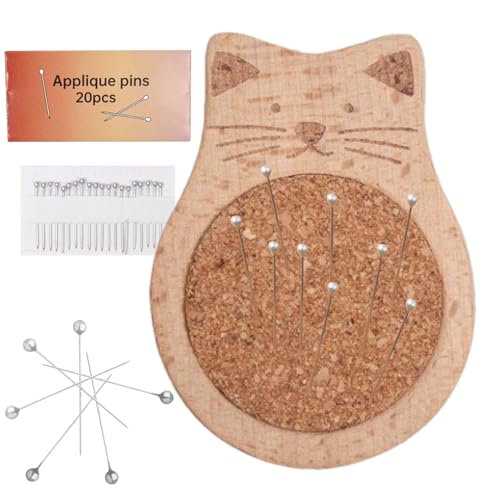 Nadelkissen für Näharbeiten, Nadelkissen aus Holz, Strickzubehör für Stickerei, tägliches Handwerk, Kleidung Nadelkissen für Näharbeiten, Nadelkissen aus Holz, Strickzubehör für Stickerei, tägliches Handwerk, Kleidung von Genérico
