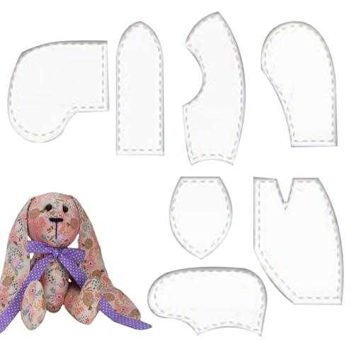 Nähset für gefüllte Kaninchen, Osterhasenmuster, niedliches weiches Puppenschiff, Vintage-Projekt mit Nähanleitung für Heimdekoration, Aktivitäten für Kinder, Nähset für gefüllte Kaninchen, Osterhasenmuster, niedliches weiches Puppenschiff, Vintage-Projekt mit Nähanleitung für Heimdekoration, Aktivitäten für Kinder, von Genérico