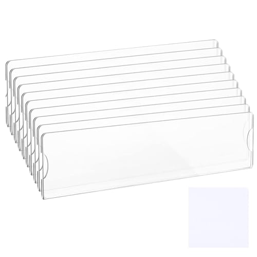 Namensschilder für Türen, Set aus transparenten Schildern, 10 Stück, mit 20 doppelseitigen Klebestreifen, transparente Paneele Namensschilder für Türen, Set aus transparenten Schildern, 10 Stück, mit 20 doppelseitigen Klebestreifen, transparente Paneele von Genérico