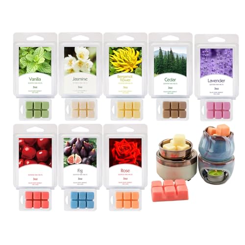 Natürliches geschmolzenes , zur Herstellung von Kerzen, aus natürlichem Soja, 8 Stück, handgefertigt, farbig, für Aromatherapie und Sojawärmer von Genérico