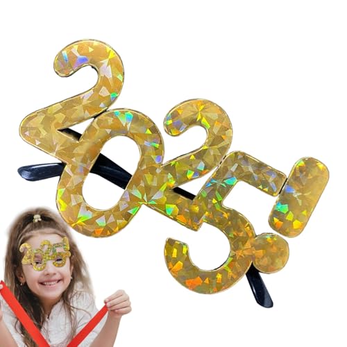 Neujahrsbrille, Neujahrsbrille 2025 - Festliches Zubehör für digitale Brillen - 2025 Photo Booth Prop Dekoration Silvesterzubehör für Männer, Frauen, Kinder und Erwachsene Neujahrsbrille, Neujahrsbrille 2025 - Festliches Zubehör für digitale Brillen - 2025 Photo Booth Prop Dekoration Silvesterzubehör für Männer, Frauen, Kinder und Erwachsene von Genérico
