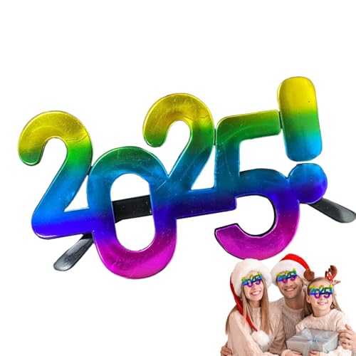 Neujahrsbrille, Neujahrsbrille 2025 | Zahlenbrille, Zubehör für die Fotografie des neuen Jahres | 2025 Photo Booth Prop Dekoration Silvester Zubehör für Männer, Frauen, Kinder Neujahrsbrille, Neujahrsbrille 2025 | Zahlenbrille, Zubehör für die Fotografie des neuen Jahres | 2025 Photo Booth Prop Dekoration Silvester Zubehör für Männer, Frauen, Kinder von Genérico