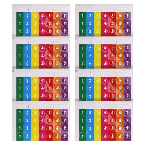 Noten-Aufkleber für Brotflöte, selbstklebend, Musiknoten-Aufkleber für Anfänger, Didaktisches Material für Musikinstrumente, 8 Notationsaufkleber für junge Schüler von Genérico