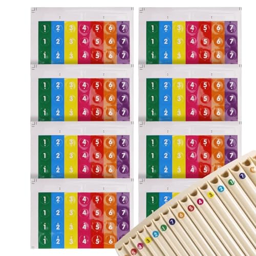 Notiz-Aufkleber für Brotflöten, Anleitung für selbstklebende Aufkleber für Anfänger, einfach anzuwendende musikalische Identifikationsmaterialien für junge Schüler und Studenten von Genérico