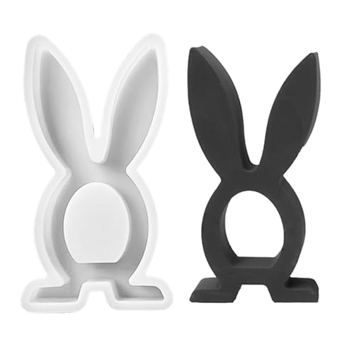 Osterharzformen, Silikonform Hase, Gießformen aus Beton und Gips, Formen zur Kerzenherstellung, Epoxidharzformen aus Kaninchen für Heimdekoration von Genérico