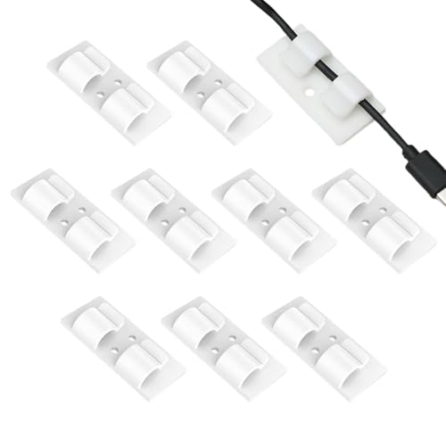 Outdoor-Lichtclips für Lichterkette, Außenlichthaken für Lichterketten – 10 Clips zum Aufhängen von Außenlichtern mit Klebestreifen, Terrassen-Licht-Clips für Weihnachtslichter Outdoor-Lichtclips für Lichterkette, Außenlichthaken für Lichterketten – 10 Clips zum Aufhängen von Außenlichtern mit Klebestreifen, Terrassen-Licht-Clips für Weihnachtslichter von Genérico