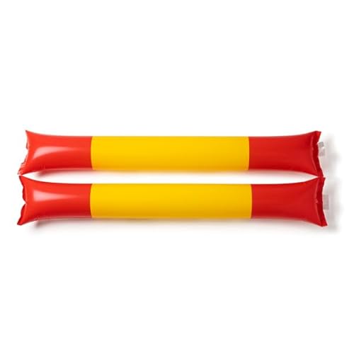 Packung mit 25 Paar aufblasbaren Klatschstäben, wiederverwendbar, laute Animationsstöcke für Partys, Veranstaltungen, Sport, Geburtstage und Feiern (Spanien) von Genérico