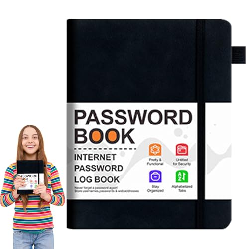 Passwort-Log-Buchhalter, Passworthalter mit Alphabetischen Tabs für Websites - Pocket Address Record Notebook Wichtige Kontakte, Website-Logins Passwort-Log-Buchhalter, Passworthalter mit Alphabetischen Tabs für Websites - Pocket Address Record Notebook Wichtige Kontakte, Website-Logins von Genérico