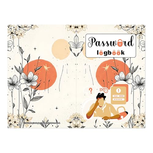 Passwort-Organizer | Tragbares Notizbuch für Adressen, Adressen und Konten für Damen und Herren Passwort-Organizer | Tragbares Notizbuch für Adressen, Adressen und Konten für Damen und Herren von Genérico