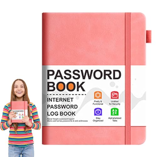 Passwortbuch - Passwortbuch mit alphabetischen Registerkarten | Telefon- und Adressbuch zur sicheren Aufbewahrung von Kontakten | Organizer für Wächter mit Hardcover Passwortbuch - Passwortbuch mit alphabetischen Registerkarten | Telefon- und Adressbuch zur sicheren Aufbewahrung von Kontakten | Organizer für Wächter mit Hardcover von Genérico