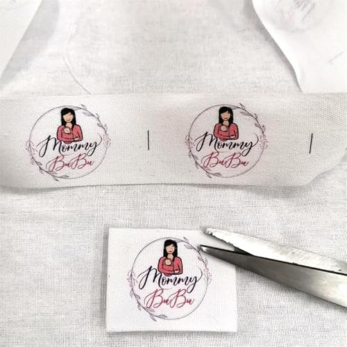 Personalize Cotton Own Label Clothing Private Brand Tag Handmade Label Cotton Color Print Name Brand Labels Personalize Cotton Own Label Clothing Private Brand Tag Handmade Label Cotton Color Print Name Brand Labels von Genérico