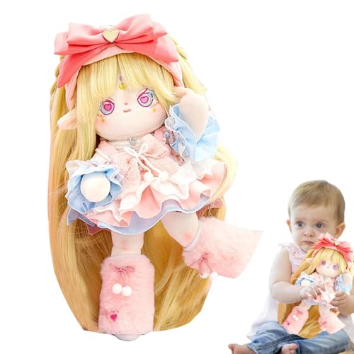 Plüschpuppe möglich | Skeleton gefüllt mit Deluxe-Anime-Puppe mit Kleidung | Das Anime-Mädchen zum Sammeln, 30 cm, verbessert die Hand-Koordination und die Fähigkeiten der Motorrad-Fähigkeiten von Genérico