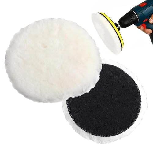 Polierpads für Glas, Dämpfungspolitur zum Bohren: Politur von Wollfilz, für Möbel, Holz, Glas, Autos, Edelstahl von Genérico