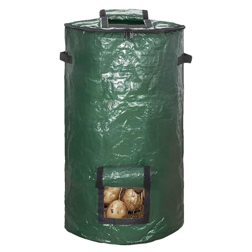 Pondra Kompostbehälter für den Außenbereich, zusammenklappbar, robust, für Garten, Rasen, Pool, Beutel, Blätter, Müllbeutel, Gartenmüllbeutel von Genérico