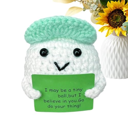 Positive Häkeltiere, Strickpuppe für Golfbälle, kleine Dekoration für Schreibtisch, Wohnzimmer, Schlafzimmer, Geschenk zu Weihnachten und Geburtstag Positive Häkeltiere, Strickpuppe für Golfbälle, kleine Dekoration für Schreibtisch, Wohnzimmer, Schlafzimmer, Geschenk zu Weihnachten und Geburtstag von Genérico