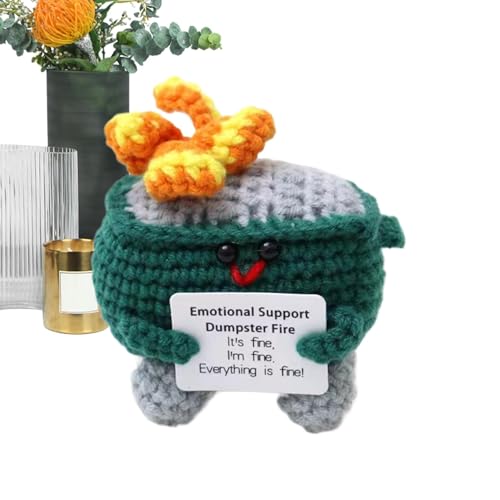 Positive Puppe – gewebte Tiere | Häkeln zur emotionalen Unterstützung | Handgefertigte emotionale Unterstützung | Inspirierendes Feuer inspirierend niedlich gestrickt Zimmerdekoration Spielzeug Positive Puppe – gewebte Tiere | Häkeln zur emotionalen Unterstützung | Handgefertigte emotionale Unterstützung | Inspirierendes Feuer inspirierend niedlich gestrickt Zimmerdekoration Spielzeug von Genérico