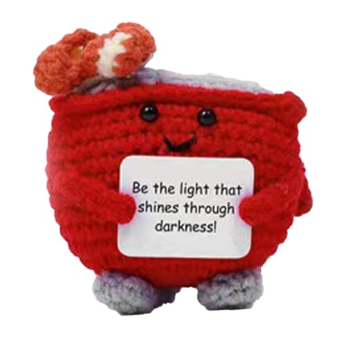 Positive Puppe – gewebte Tiere | Häkeln zur emotionalen Unterstützung | Handgefertigte emotionale Unterstützung | Inspirierendes Feuer inspirierend niedlich gestrickt Zimmerdekoration Spielzeug Positive Puppe – gewebte Tiere | Häkeln zur emotionalen Unterstützung | Handgefertigte emotionale Unterstützung | Inspirierendes Feuer inspirierend niedlich gestrickt Zimmerdekoration Spielzeug von Genérico