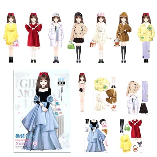 Princess Dress Sticker Book - Lustige Aktivität für Kinder, Spielbuch mit wiederverwendbaren Aufklebern | bunte Anziehszenen mit Prinzessinnen-Themen, kreative Aufkleber-Sets für Mädchen, Princess Dress Sticker Book - Lustige Aktivität für Kinder, Spielbuch mit wiederverwendbaren Aufklebern | bunte Anziehszenen mit Prinzessinnen-Themen, kreative Aufkleber-Sets für Mädchen, von Genérico