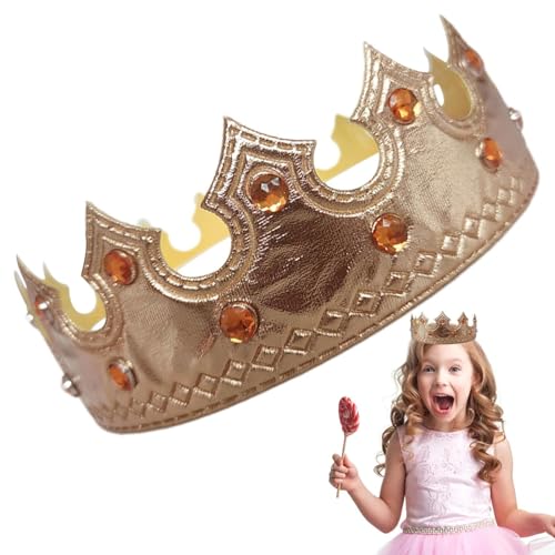 Prinz-Krone | Kinderparty-Krone für König Prinz Kostüme - Karneval, Fotografie, Themenparty, Geburtstagsfeier, Cosplay, Bühnenauftritt, Krone für Ni von Genérico