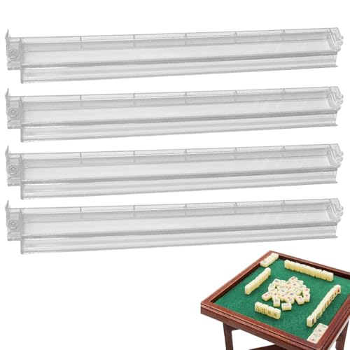 Pushers für Racks von Mahjong – Set mit 4 Acryl-Majong Tile by LAVERs, Mah Jongg Organizer-Tabletts, Zubehör für Brettspiele für Partys und Turniere, robust von Genérico