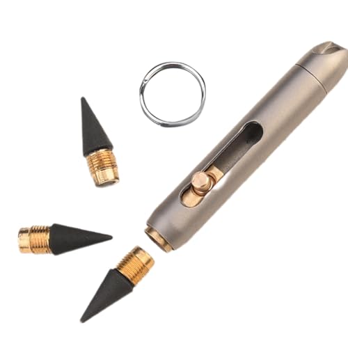 Radierbarer Kugelschreiber im Taschenformat – wiederverwendbarer Schreibstift, austauschbare Köpfe ohne Tinte | Schlüsselanhänger, Business-Signatur, Bolt Action-Stift, kompatibel mit Parker Rebill, Radierbarer Kugelschreiber im Taschenformat – wiederverwendbarer Schreibstift, austauschbare Köpfe ohne Tinte | Schlüsselanhänger, Business-Signatur, Bolt Action-Stift, kompatibel mit Parker Rebill, von Genérico