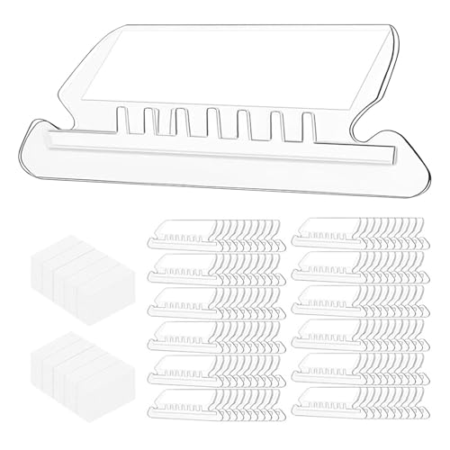 Registerkarten und Etiketten für Aktenordner, Aktenordner – 60 transparente Aktenregisterkarten – Ordneretiketten-Organizer Registerkarten und Etiketten für Aktenordner, Aktenordner – 60 transparente Aktenregisterkarten – Ordneretiketten-Organizer von Genérico