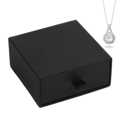 Reise-Schmucketui – Display für Halsketten | 10 x 9 x 4 cm (3,94 x 3,94 x 1,65 Zoll) kleine Schmuckschatulle, tragbar, verstellbare Schmuckschatulle für Frauen, Reisen, Urlaub von Genérico