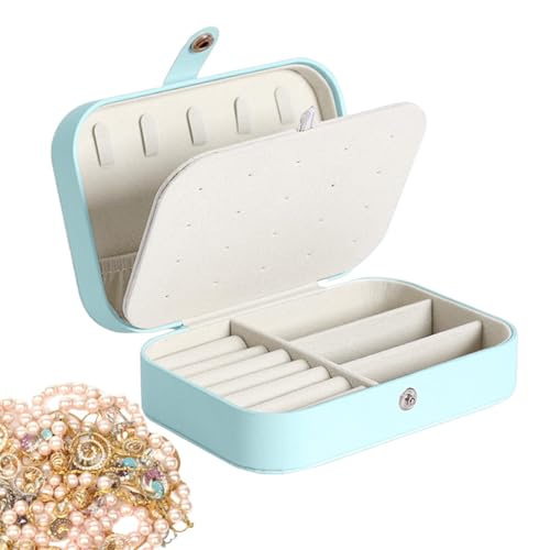 Reise-Schmuckschatulle, Reise-Schmuckschatulle, tragbare Reise-Aufbewahrungsbox, kleine Aufbewahrungsbox für Schmuck, Ohrringhalter, Schmucktablett Reise-Schmuckschatulle, Reise-Schmuckschatulle, tragbare Reise-Aufbewahrungsbox, kleine Aufbewahrungsbox für Schmuck, Ohrringhalter, Schmucktablett von Genérico