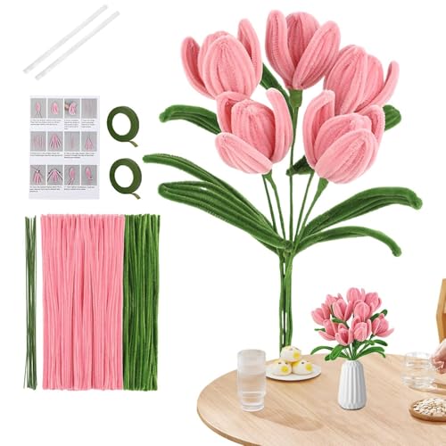Rohrreiniger – Twist Stick für Blumen – Handwerksversorgungsset – lustige Rohrreiniger für kreative Dekorationen, buntes Zubehör für Baumschulen, Rohrreiniger – Twist Stick für Blumen – Handwerksversorgungsset – lustige Rohrreiniger für kreative Dekorationen, buntes Zubehör für Baumschulen, von Genérico