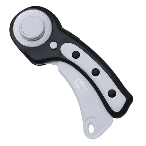 Rotationsschneider | 45 mm Stoffschneider und Kleidung mit Rolle | Nähzubehör mit Sicherung, Werkzeug zum Schneiden von Stoff, Filz und Papier Rotationsschneider | 45 mm Stoffschneider und Kleidung mit Rolle | Nähzubehör mit Sicherung, Werkzeug zum Schneiden von Stoff, Filz und Papier von Genérico