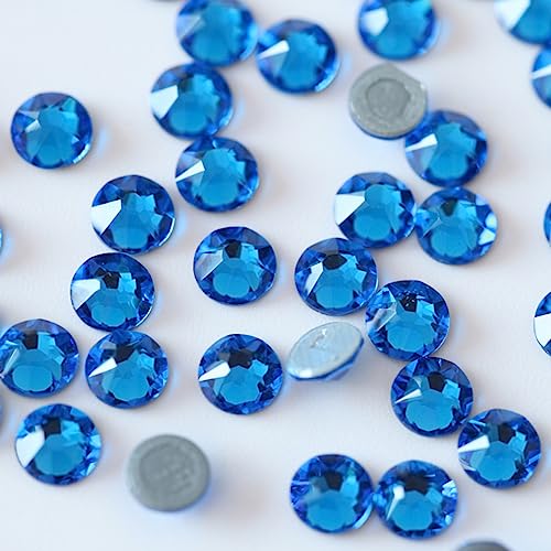 STRASS PRECIOSA 144 Stück Capri blau hotfix (SS16 (3,8-4,0 mm) 4 mm 144 Stück) von Generico