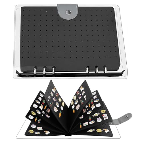 Sammelbuch mit Pins für Sammler, Organizer für Präsentationen, mit Halterung für Nadelfilz, Brosche mit 6 Seiten, Präsentationstasche von Genérico