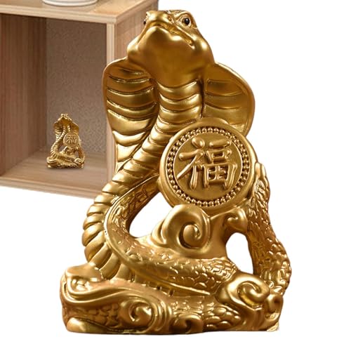 Schlangenstatue aus Holz, Tischdekoration, geschnitzte Feng Shui, Schlangenstatue mit hoher Haltbarkeit, dekorative Schlangenskulptur Schlangenstatue aus Holz, Tischdekoration, geschnitzte Feng Shui, Schlangenstatue mit hoher Haltbarkeit, dekorative Schlangenskulptur von Genérico