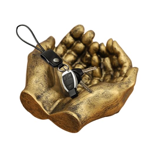 Schlüsselablage in Handform, Schlüsselablage mit Skulptur | Schreibtischablage in Handform, Schlüsselplatte aus Harz, Eingangs-Organizer, Handschale, Alm-Tablett Schlüsselablage in Handform, Schlüsselablage mit Skulptur | Schreibtischablage in Handform, Schlüsselplatte aus Harz, Eingangs-Organizer, Handschale, Alm-Tablett von Genérico