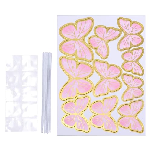 Schmetterlinge aus Papier, Schmetterlings-Kuchendekoration, 10 Stück, Schmetterlings-Dekoration aus Papier, ästhetisches Backzubehör, realistische Schmetterlingsverzierung für Geburtstage Schmetterlinge aus Papier, Schmetterlings-Kuchendekoration, 10 Stück, Schmetterlings-Dekoration aus Papier, ästhetisches Backzubehör, realistische Schmetterlingsverzierung für Geburtstage von Genérico