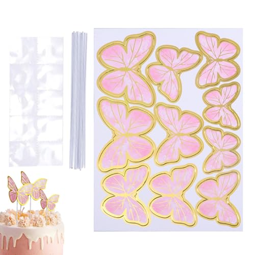 Schmetterlings-Cupcake-Topper – Cupcake-Dekoration für Schmetterlinge | eleganter Schmetterlings-Cupcake-Topper aus Papier, Schmetterlings-Topper für Hochzeitsdekoration, verwendet für Abschlussfeier Schmetterlings-Cupcake-Topper – Cupcake-Dekoration für Schmetterlinge | eleganter Schmetterlings-Cupcake-Topper aus Papier, Schmetterlings-Topper für Hochzeitsdekoration, verwendet für Abschlussfeier von Genérico