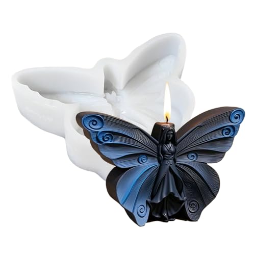 Schmetterlingsform aus Kunstharz, Feengarten, Kerzengießfiguren, Zementhandwerk-Set, Epoxid-Gipsfigurenform, Tischmitte, Skulptur von Genérico