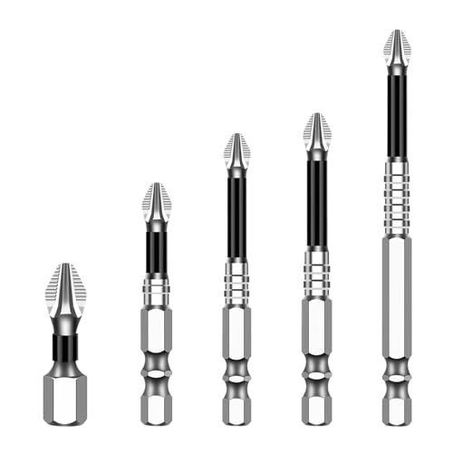 Schraubendreher-Bits für Bohrmaschine | verschleißfestes magnetisches Bit-Set: Ergonomisches Werkzeugset für Elektroübungen, Möbelmontage, Projekte Schraubendreher-Bits für Bohrmaschine | verschleißfestes magnetisches Bit-Set: Ergonomisches Werkzeugset für Elektroübungen, Möbelmontage, Projekte von Genérico