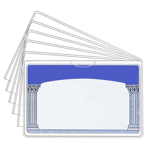 Schutzhülle für Visitenkarten, Hüllen für Visitenkarten, 10 x PVC-Arbeitskarten, Schutzhüllen, multifunktional, klare Schutzabdeckungen für Teenager Schutzhülle für Visitenkarten, Hüllen für Visitenkarten, 10 x PVC-Arbeitskarten, Schutzhüllen, multifunktional, klare Schutzabdeckungen für Teenager von Genérico
