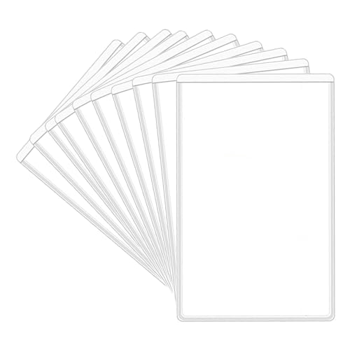 Schutzhüllen für Visitenkarten, Kartenhüllen, 10 x PVC-Arbeitsmappen, Schutzhüllen, multifunktional, klare Schutzhüllen, für Teenager Schutzhüllen für Visitenkarten, Kartenhüllen, 10 x PVC-Arbeitsmappen, Schutzhüllen, multifunktional, klare Schutzhüllen, für Teenager von Genérico