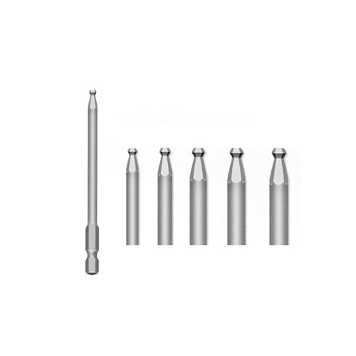 Sechskant-Schraubendreher-Bit-Set mit magnetischer Kugelspitze, Innensechskantschlüssel, S2 Sechskantschlüssel, metrischer Schraubendreher, Bohrspitzenadapter, Präzisionsschläger (65 mm, 5 Stück) Sechskant-Schraubendreher-Bit-Set mit magnetischer Kugelspitze, Innensechskantschlüssel, S2 Sechskantschlüssel, metrischer Schraubendreher, Bohrspitzenadapter, Präzisionsschläger (65 mm, 5 Stück) von Genérico