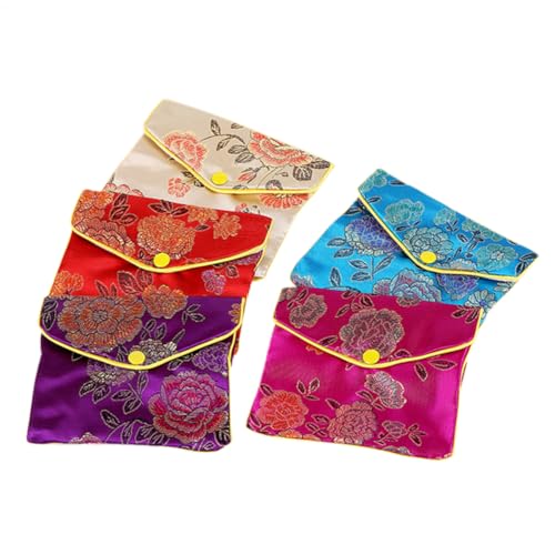 Seiden-Schmuckbeutel – Schmuckbeutel aus hochwertigem Satinstoff | Elegante Aufbewahrung für Ringe, Ohrringe, Armbänder, Halsketten | langlebige und elegante Geschenktasche für Anlässe von Genérico