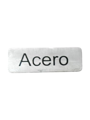 Selbstklebende Etiketten aus Stahl für Schmuck, 20 x 7 mm, 1000 Stück, weiß (A990231) von Genérico