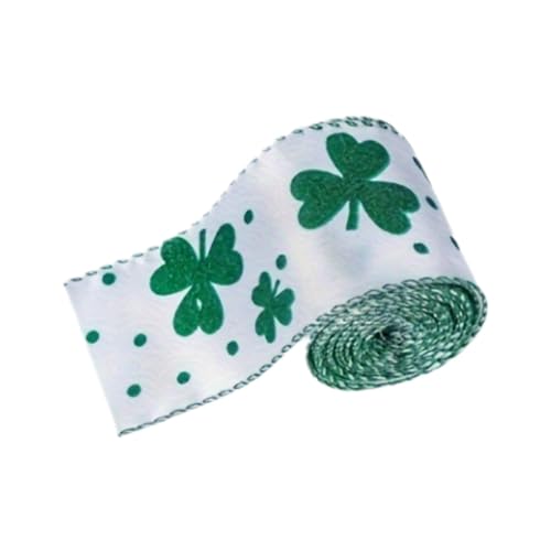 Shamrock Bastelband – grünes Stoffband für den St. Patrick's Day | weiches Ripsband | Colorfast Stoff für die Verarbeitung | Dekoration zum St. Patrick's Day für die Krone und den Shamrock Bastelband – grünes Stoffband für den St. Patrick's Day | weiches Ripsband | Colorfast Stoff für die Verarbeitung | Dekoration zum St. Patrick's Day für die Krone und den von Genérico
