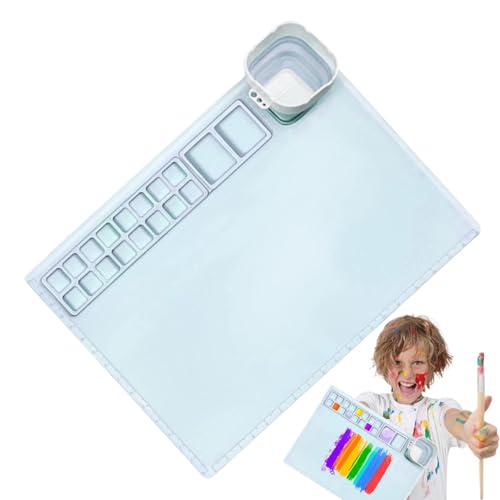 Silicon Matte Kinder-Kunststation, Silikonmatte mit Becher, Matt-Motiv für Kinder, matt, abnehmbarer Becher, 49,6 x 40 x 2,1 cm, kein Gleit-Handwerkspad für Harz Hand Silicon Matte Kinder-Kunststation, Silikonmatte mit Becher, Matt-Motiv für Kinder, matt, abnehmbarer Becher, 49,6 x 40 x 2,1 cm, kein Gleit-Handwerkspad für Harz Hand von Genérico