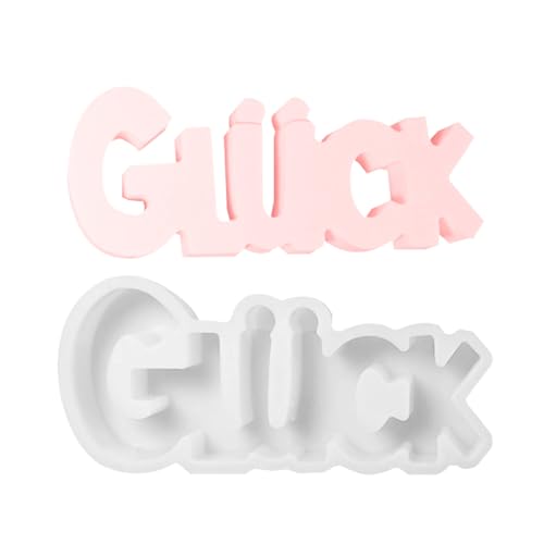 Silikon-Buchstabenformen - Deutsche Buchstaben Viel Glück für Epoxidharz, wiederverwendbare Antihaft-Silikonformen für Dekorationsprojekte und Kunsthandwerk aus Ziergips Silikon-Buchstabenformen - Deutsche Buchstaben Viel Glück für Epoxidharz, wiederverwendbare Antihaft-Silikonformen für Dekorationsprojekte und Kunsthandwerk aus Ziergips von Genérico
