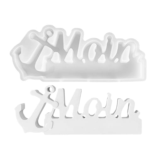 Silikonform, Meeresmotiv mit dekorativen Buchstaben, Silikonform, Handwerksprojekte, Epoxidharz und Beton von Genérico