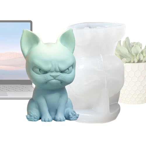 Silikonform für Kerzen und Seife, Chihuahua-Hund, 3D-Gießform für Epoxidharz und Gips, Bastelbedarf für Zuhause, Hochzeit und Tischdekoration von Genérico