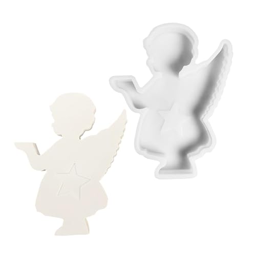 Silikonform für Kerzenhalter aus Harz, Engelsform für Epoxidharz, niedlicher Engel hält Kerzenhalter-Designformen, Kerzenleuchterform, Silikonform Silikonform für Kerzenhalter aus Harz, Engelsform für Epoxidharz, niedlicher Engel hält Kerzenhalter-Designformen, Kerzenleuchterform, Silikonform von Genérico