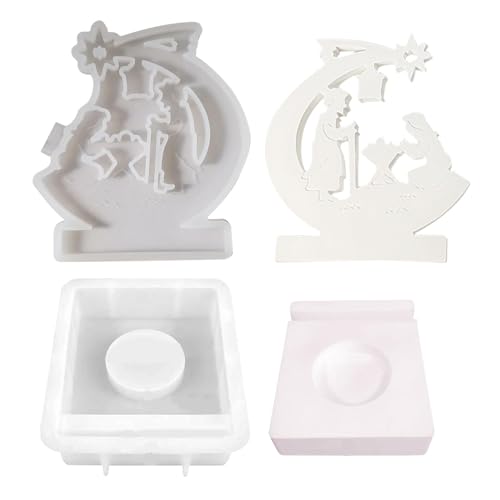 Silikonform für Krippen, wiederverwendbare Silikonform, einfaches Freigabe-Design, Gießformen für Ostern, Familienaktivitäten, Zubehör Silikonform für Krippen, wiederverwendbare Silikonform, einfaches Freigabe-Design, Gießformen für Ostern, Familienaktivitäten, Zubehör von Genérico
